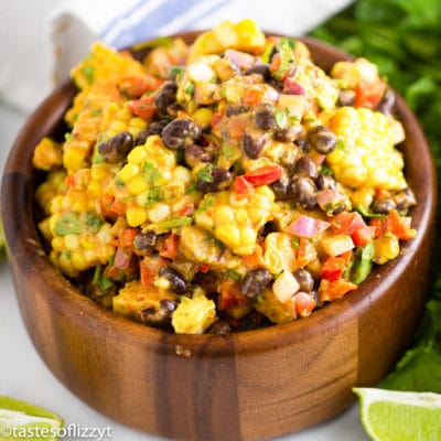 Black Bean and Corn Salad Recipe {with Honey Lime Vinaigrette Dressing}