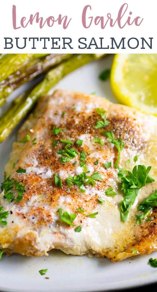 Lemon Garlic Butter Salmon Recipe {Easy Low Carb Dinner Recipe}