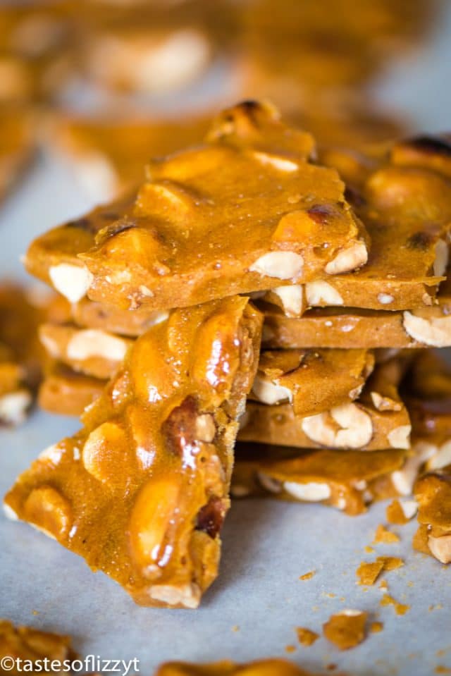 Peanut Brittle Recipe {How to Make Easy Peanut Brittle}