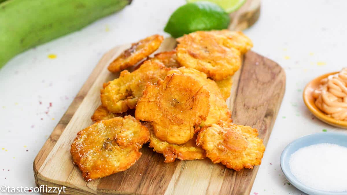 Fried Plantains Recipe {How to Make Tostones / Double Fried Plantains}