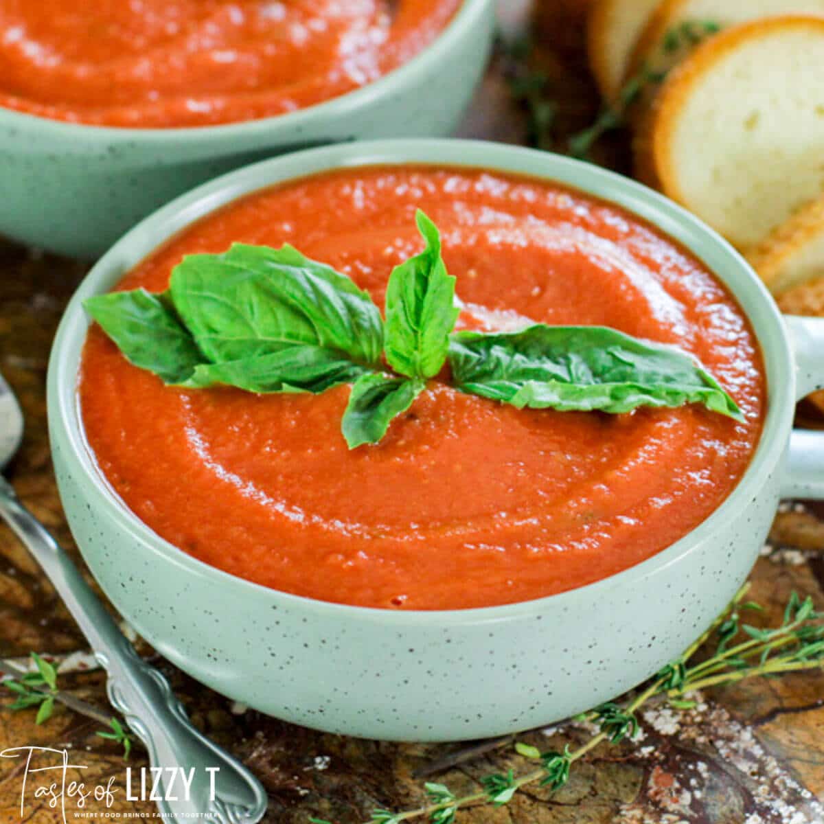 Best Creamy Tomato Basil Bisque Soup with Fresh Tomatoes - Thyme with  Heather
