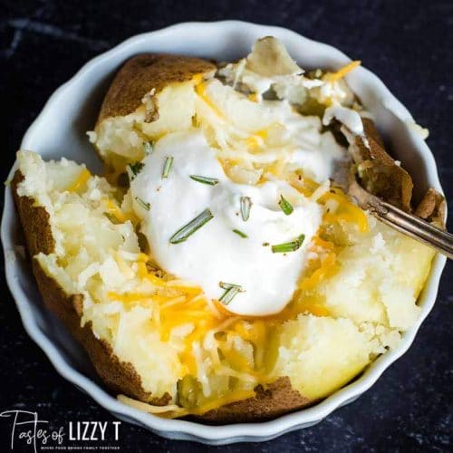 Instant baked online potatoes