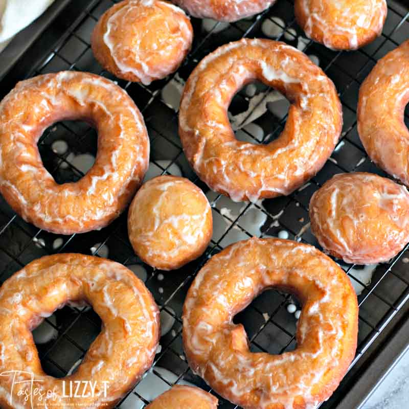 Homemade Amish Glazed Donuts - Tastes of Lizzy T