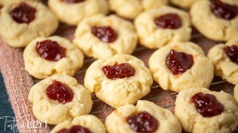 Guava-Berry Coconut Thumbprint Cookies - Tastes of Lizzy T