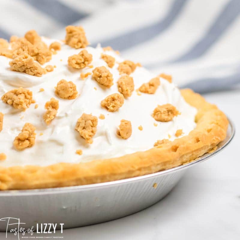 Peanut Butter Pudding Pie {NoBake Dessert} Tastes of Lizzy T