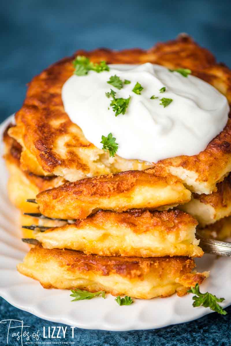 Old Fashioned Mashed Potato Cakes | Tastes of Lizzy T