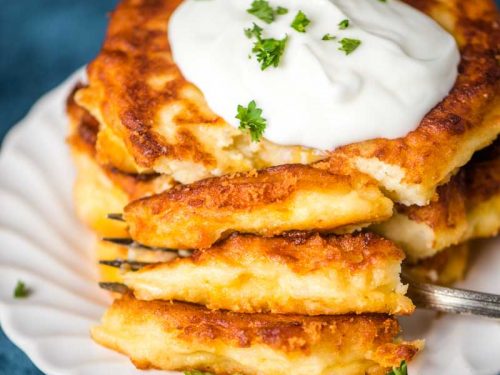 Old Fashioned Mashed Potato Cakes | Tastes of Lizzy T