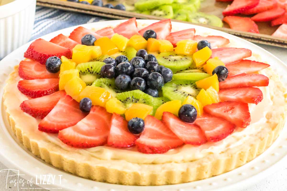 Lemon Glazed Summer Fresh Fruit Tart Tastes Of Lizzy T