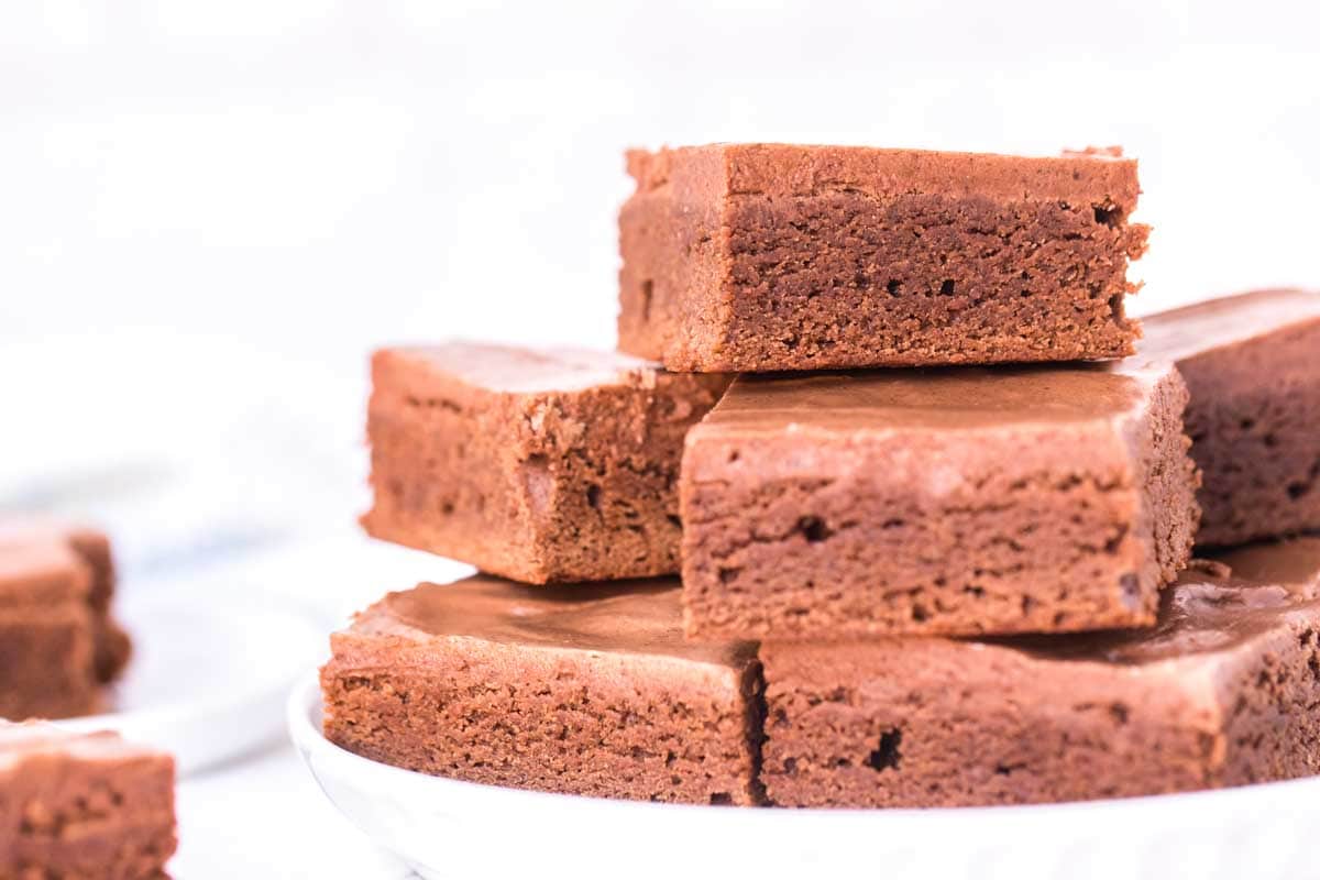 Lunch Lady Brownies With Chocolate Frosting Tastes Of Lizzy T