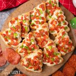 Easy Christmas Tree Pizza Appetizers | Tastes Of Lizzy T