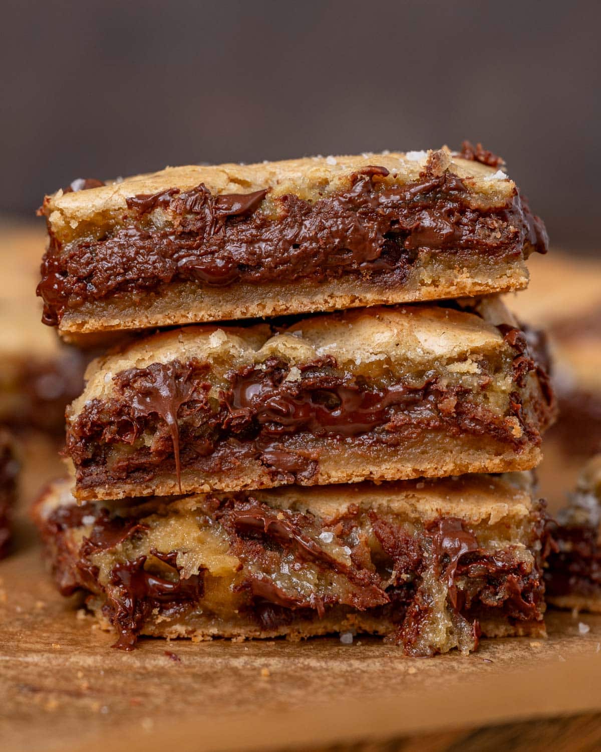 a stack 3 congo cookie bars