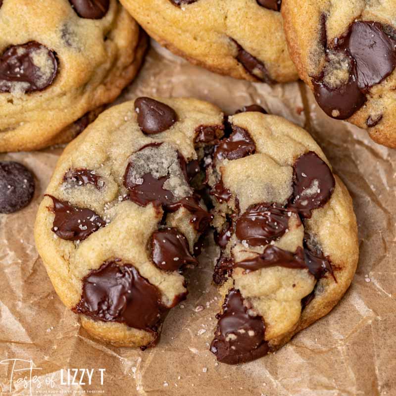 Easy Chocolate Chip Cookies {Chewy & Soft} | Tastes of Lizzy T