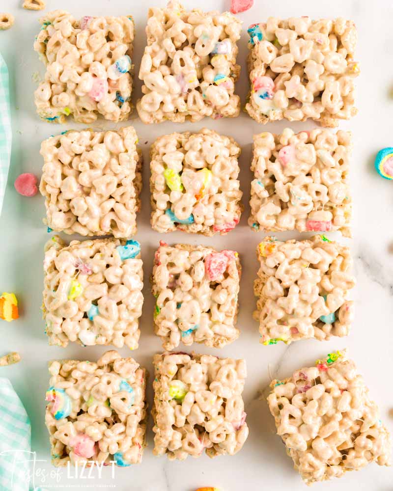 Lucky Charms Marshmallow Treats Recipe | Tastes of Lizzy T