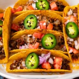 baked tacos with hard shells