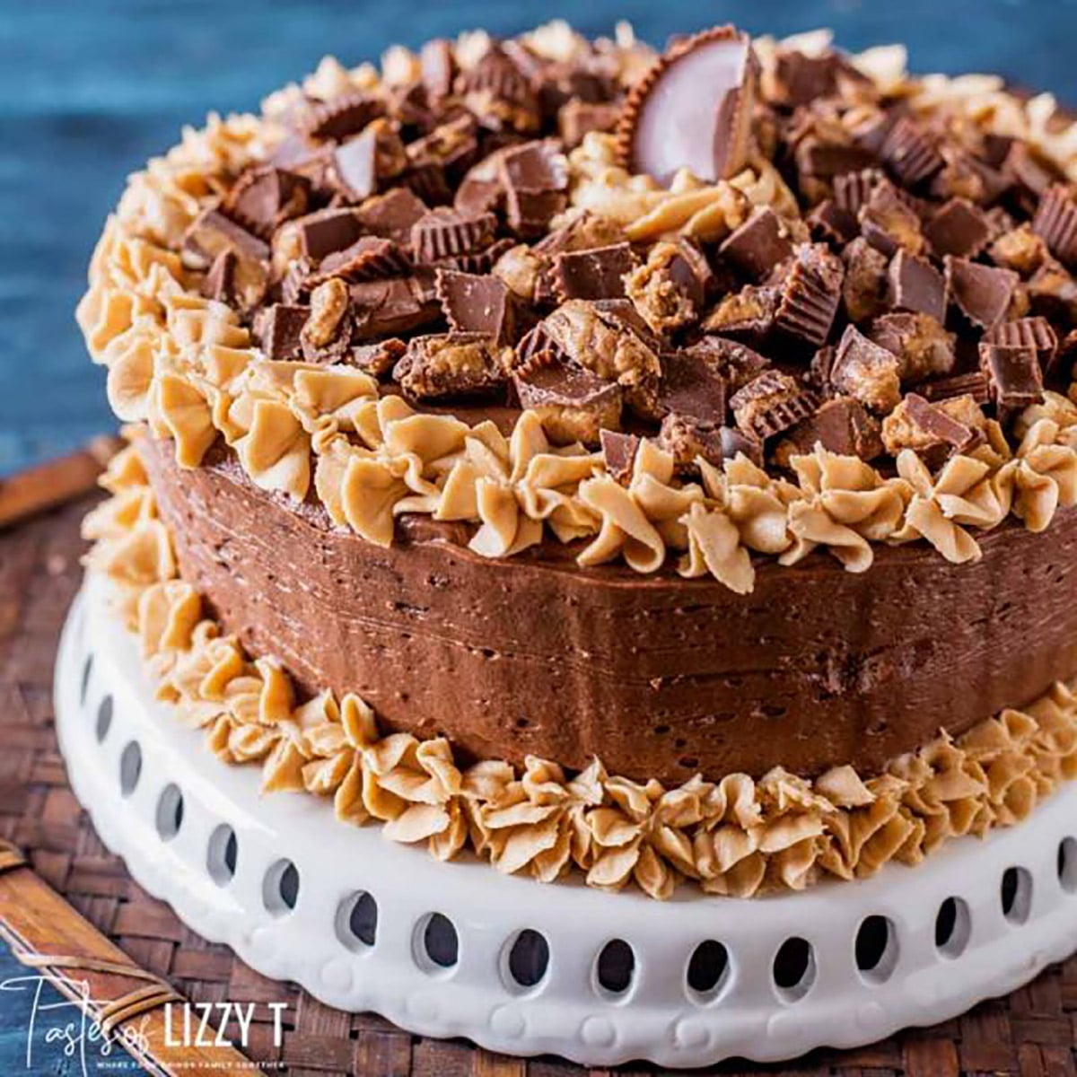 Reese's Peanut Butter Cup Earthquake Cake