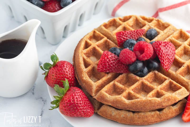 Whole Grain Waffles {A Hearty Breakfast with Heart Healthy Nutrients}