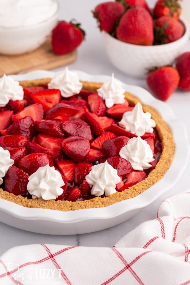 Strawberry Pie with Jello Recipe | Tastes of Lizzy T