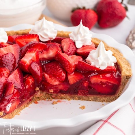 Strawberry Pie with Jello Recipe | Tastes of Lizzy T