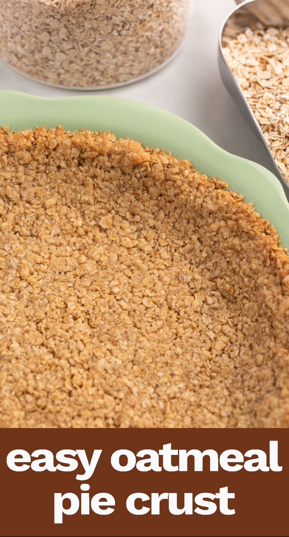 Oatmeal Pie Crust {Easy Recipe for Cream Pies} | Tastes of Lizzy T