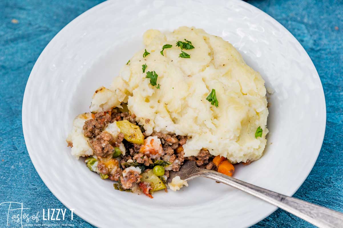 a bowl full of paleo shepherd's pie