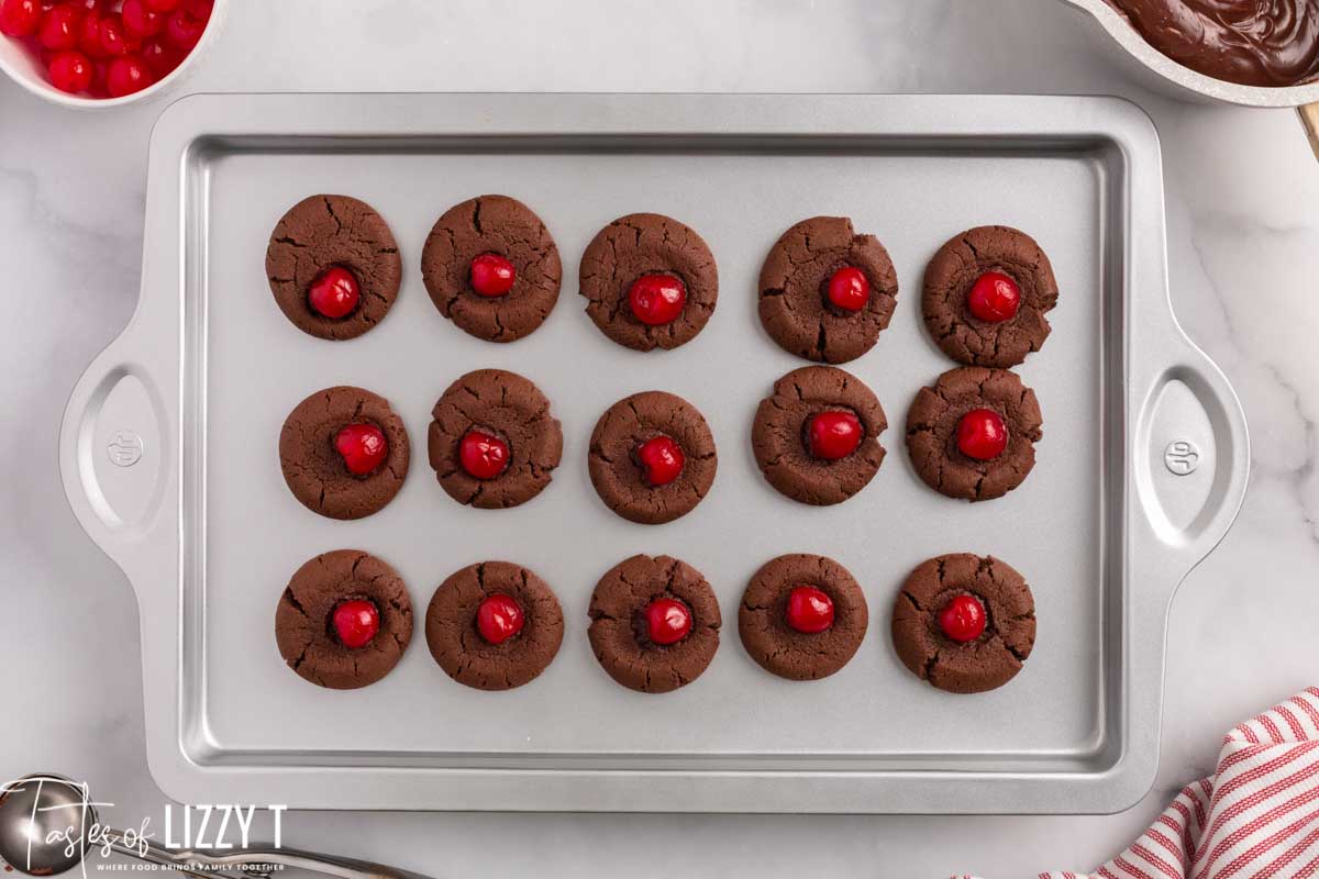 Chocolate Covered Cherry Cookies Recipe Tastes Of Lizzy T 9743