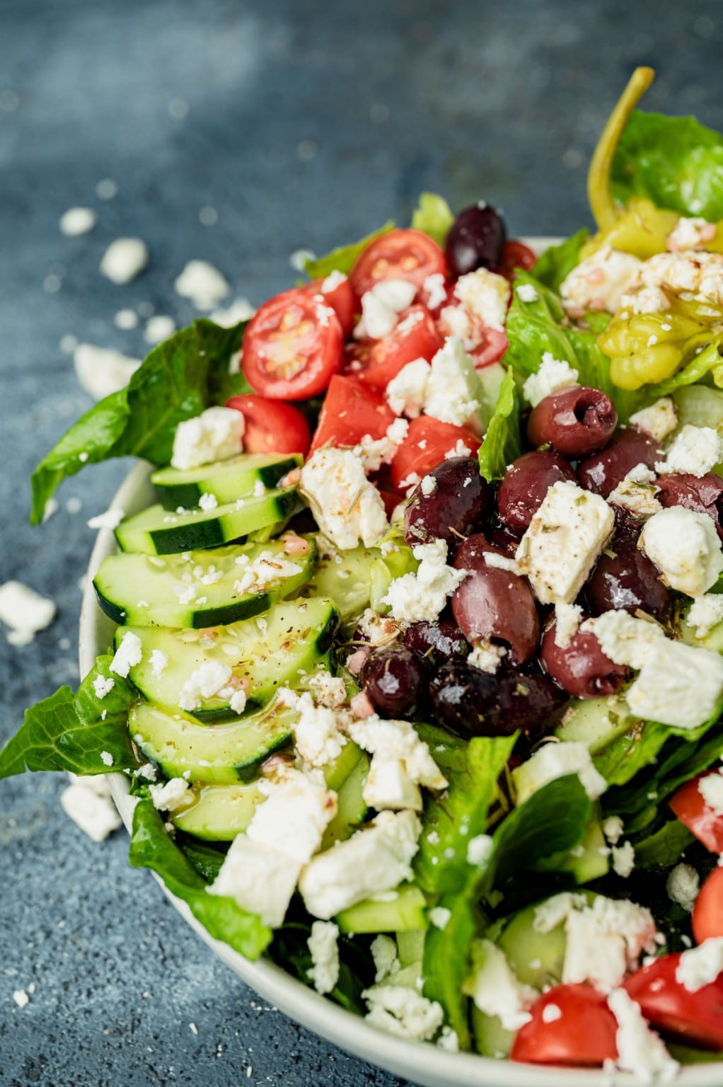 How to Make Greek Salad - Tastes of Lizzy T