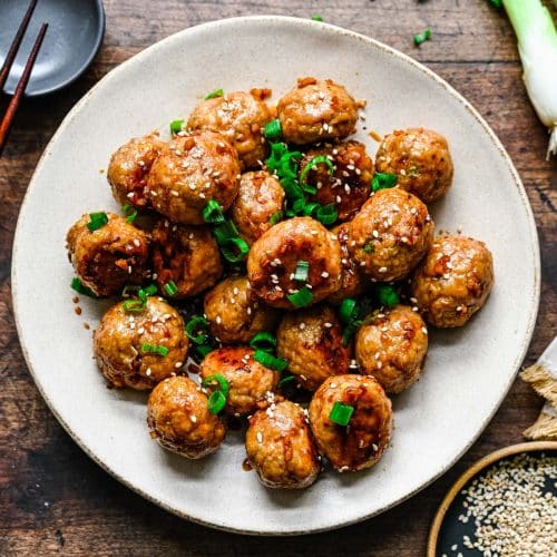 Teriyaki Turkey Meatballs Tastes of Lizzy T