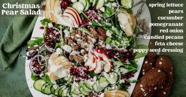 Christmas Pear Salad Recipe | Tastes of Lizzy T