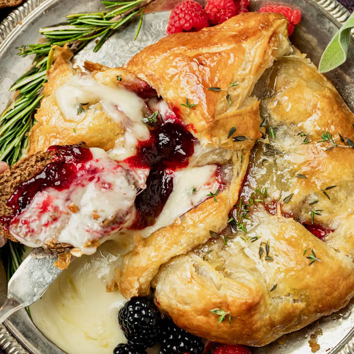 puff pastry brie cheese appetizer