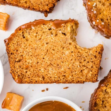 Salted Caramel Banana Bread - Tastes of Lizzy T