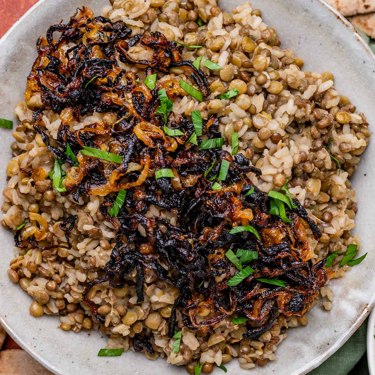 Mujadara Recipe Lentils and Rice