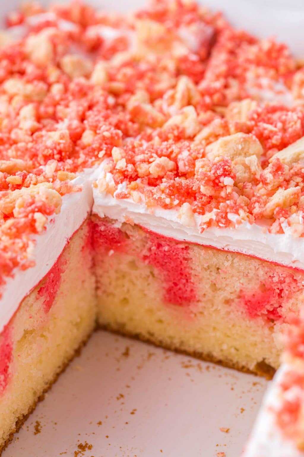 Strawberry Crunch Poke Cake Tastes Of Lizzy T 3736