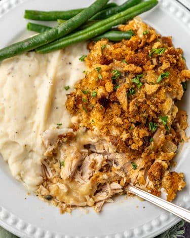 Crockpot Chicken and Stuffing Recipe | Tastes of Lizzy T