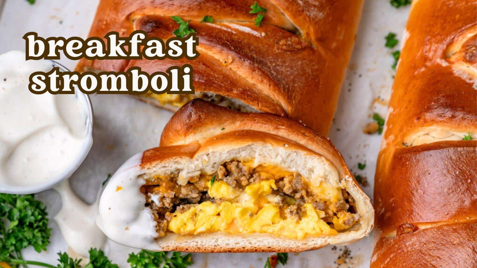 Breakfast Stromboli - Tastes of Lizzy T