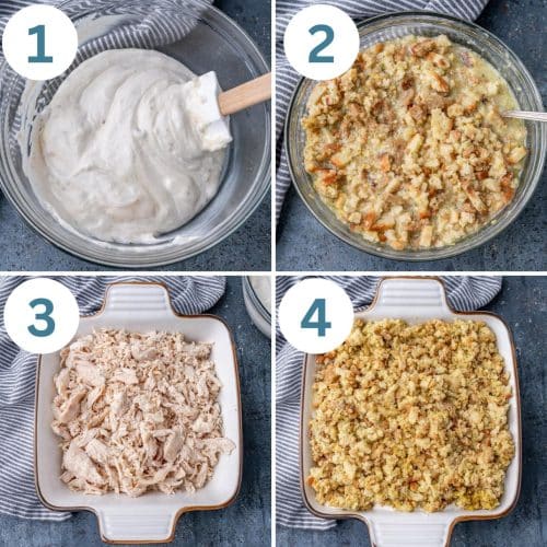 Chicken Stuffing Casserole | Tastes of Lizzy T