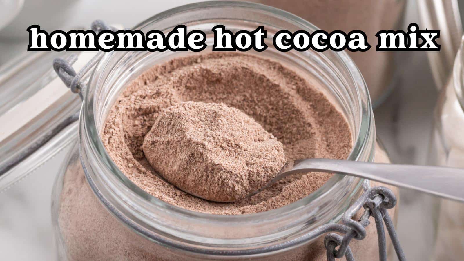 Hot chocolate mix using dark 2025 cocoa and powdered milk bulk