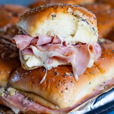 Ham and Cheese Sliders Recipe | Tastes of Lizzy T