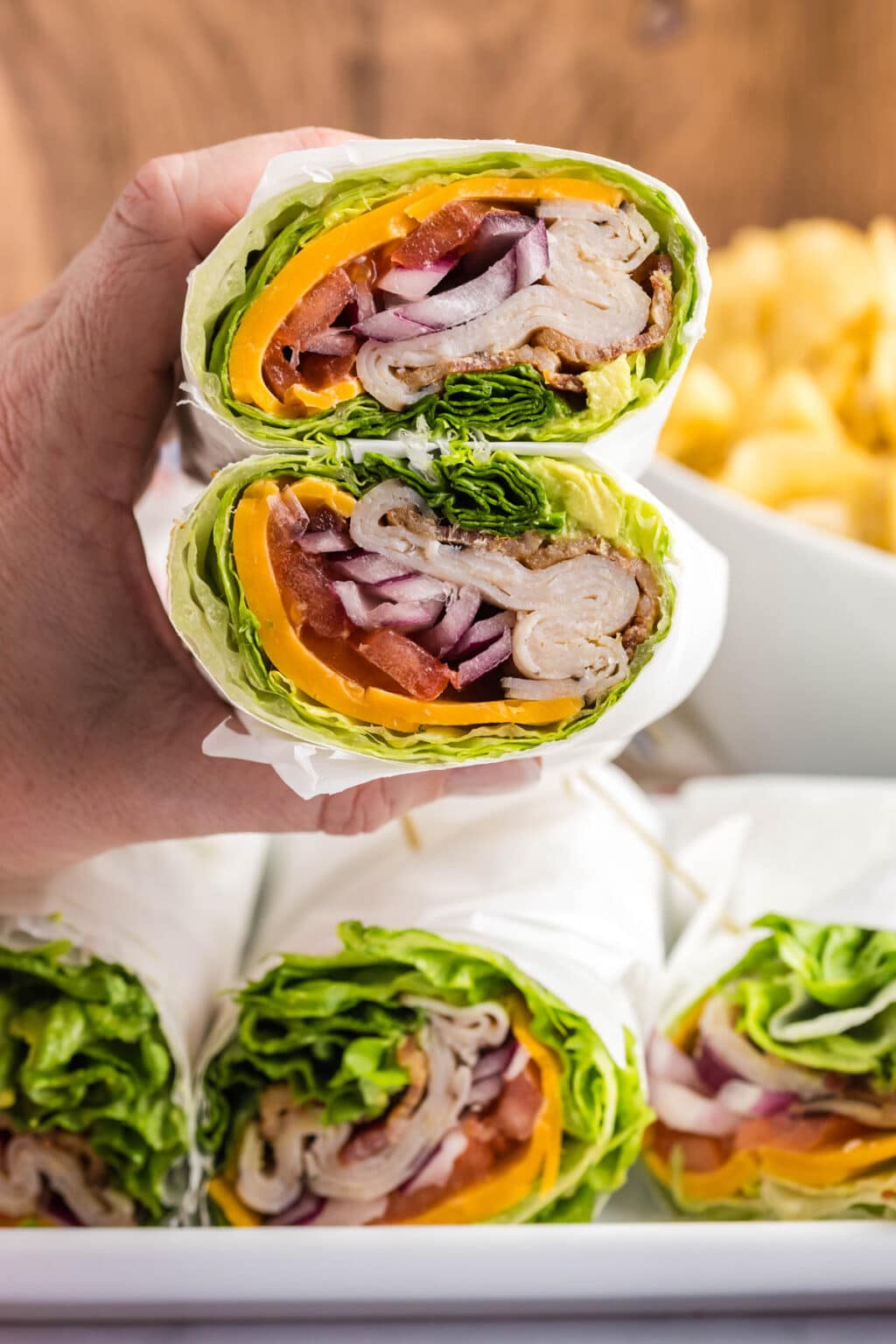 Turkey Bacon Lettuce Wraps | Tastes of Lizzy T