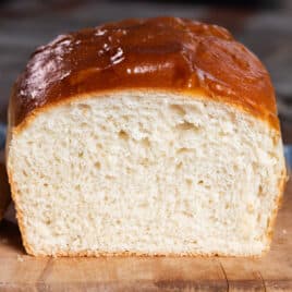 inside of a loaf of potato bread