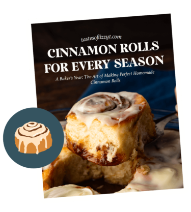 cover of a cinnamon roll cookbook