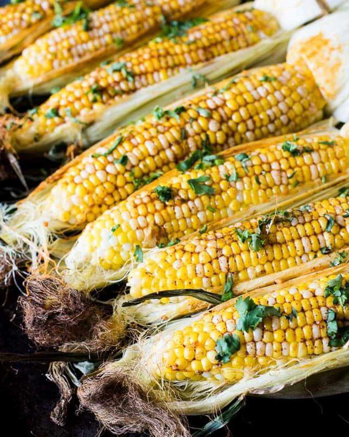 corn on the cob with chili lime butter