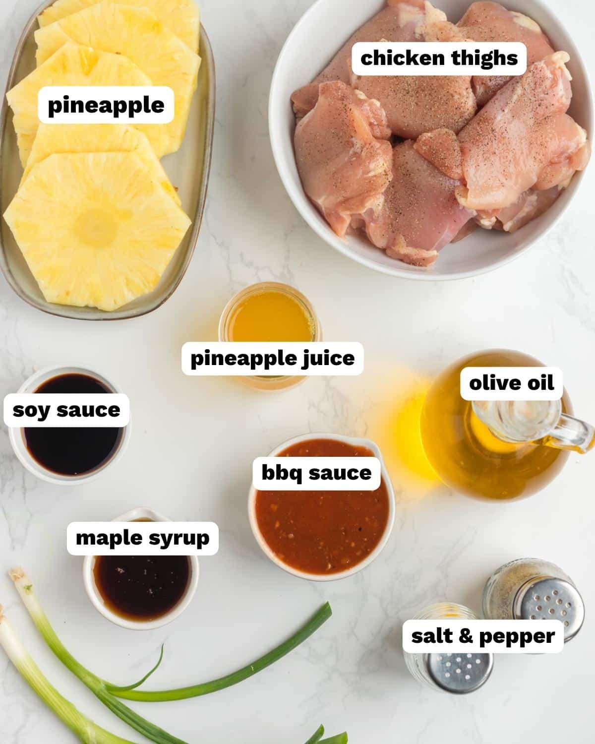 ingredients for hawaiian bbq chicken