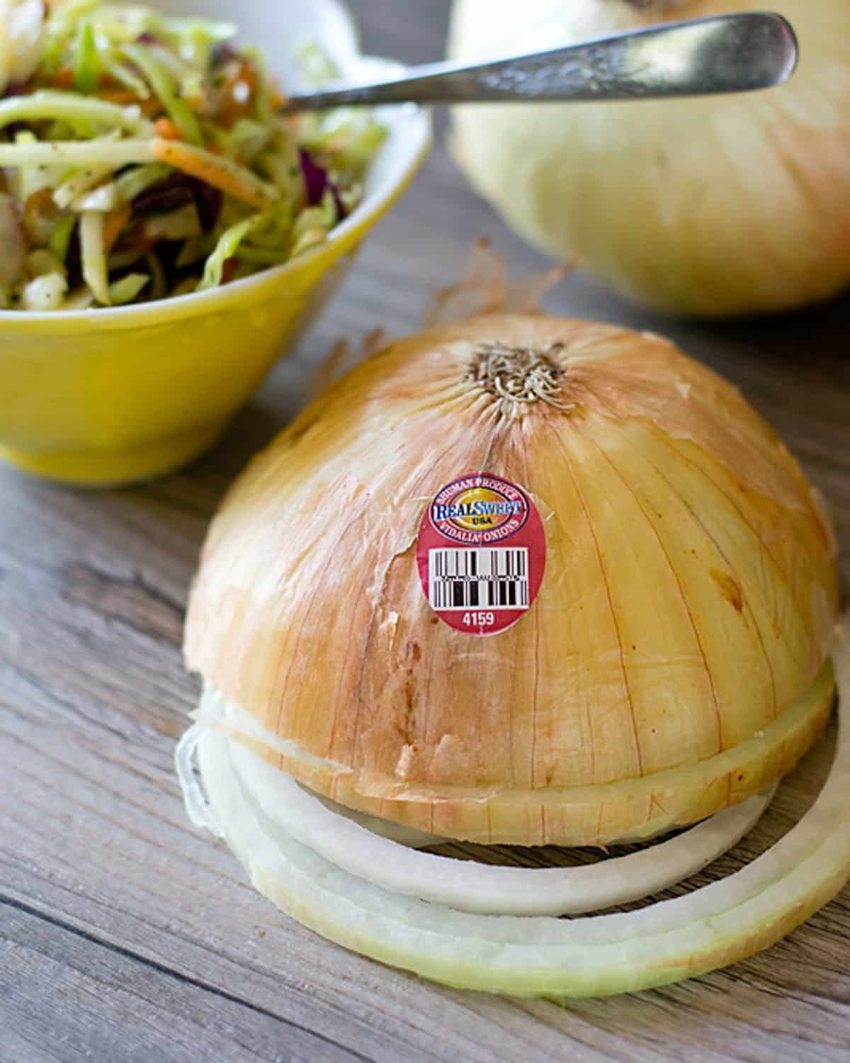 onion on a table