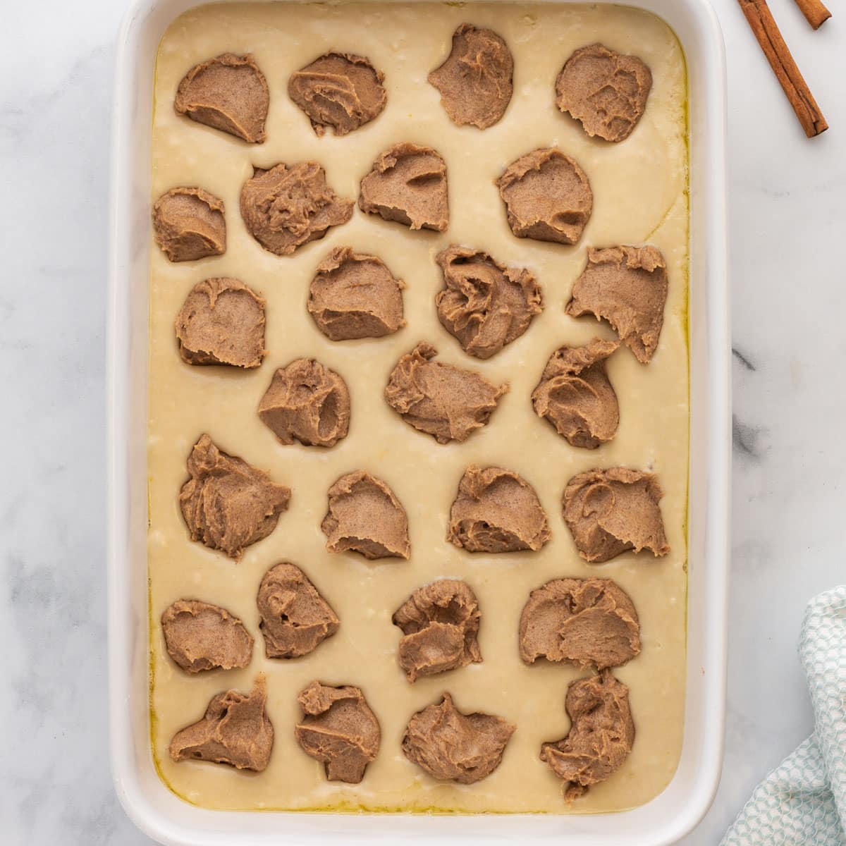 unbaked cinnamon roll coffee cake