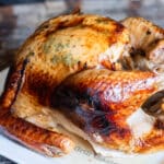 roasted turkey on a plate