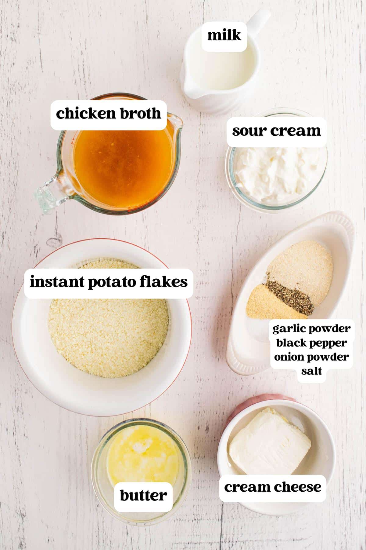 Instant potatoes ingredients sale