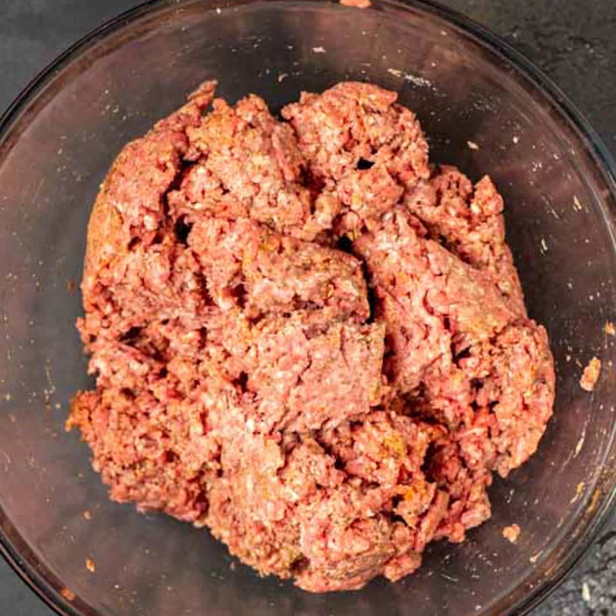 ground beef mixture in a bowl