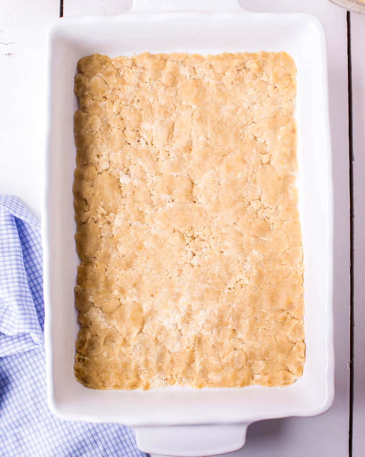 crumb crust patted into a baking pan