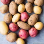 potatoes on a table