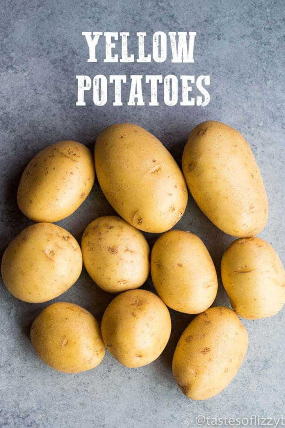 yellow potatoes on a table